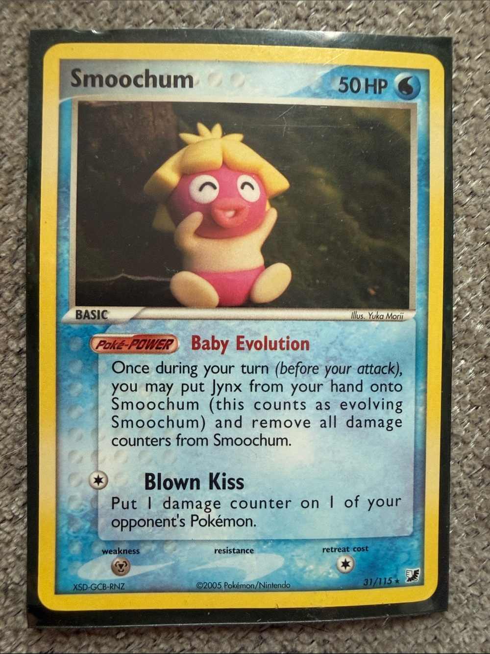 Smoochum 31/115 Unseen Forces Pokemon Card 2005